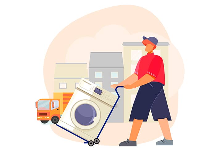 Recogida de electrodomésticos, lavadoras, neveras